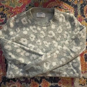 Old Navy, cheetah print sweater